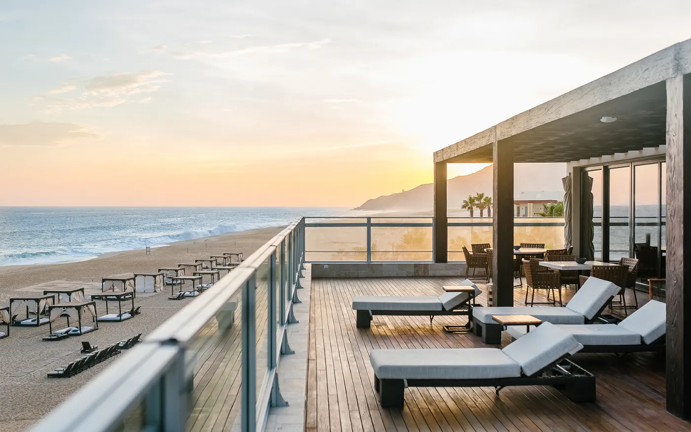 Ocean-view terrace at Pacifica